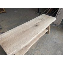 Waschtisch aus Eiche im Landhausstil in Rohholzoptik 150x50x75 cm